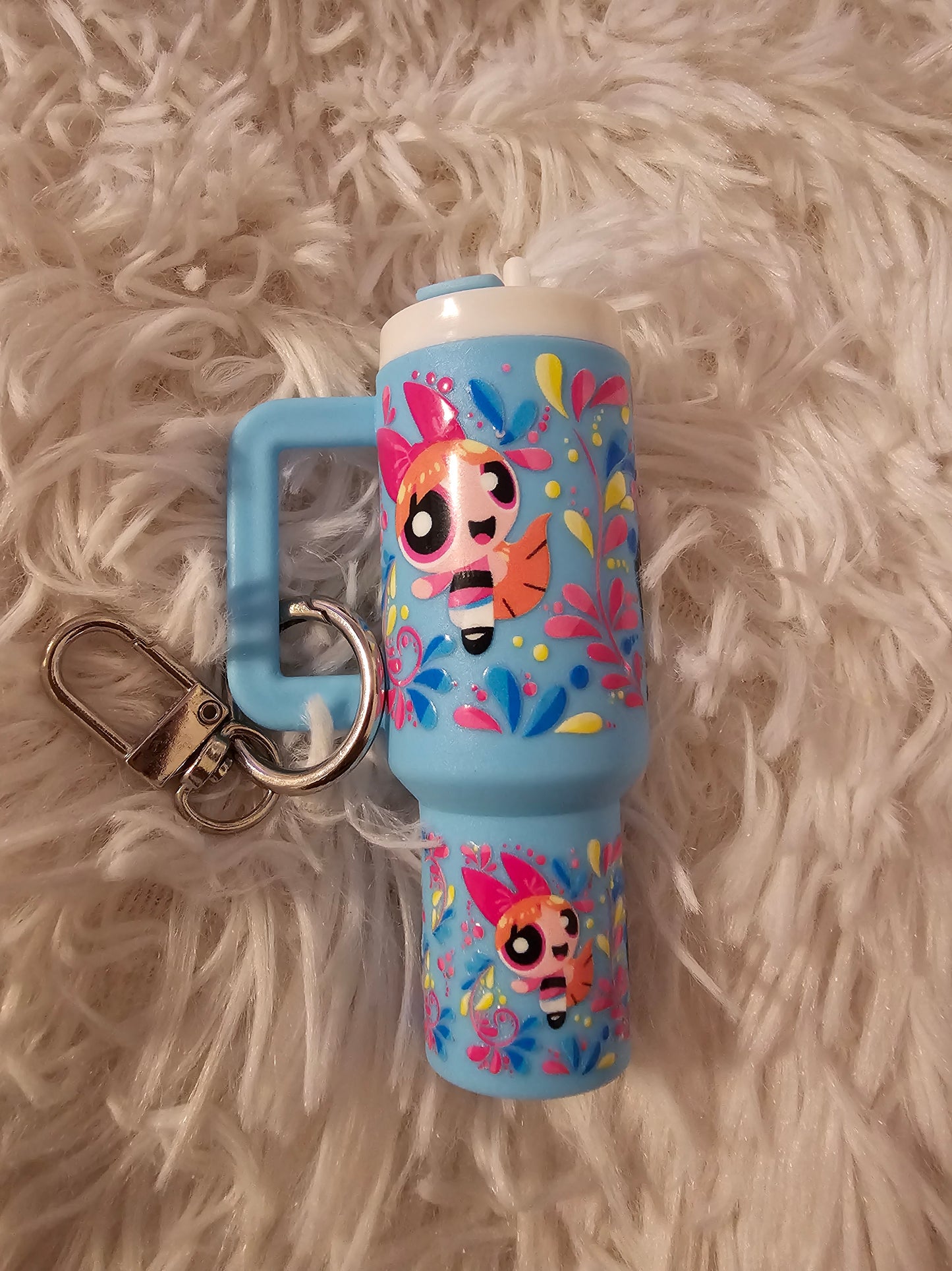 Powerpuff Girl mini tumbler keychain