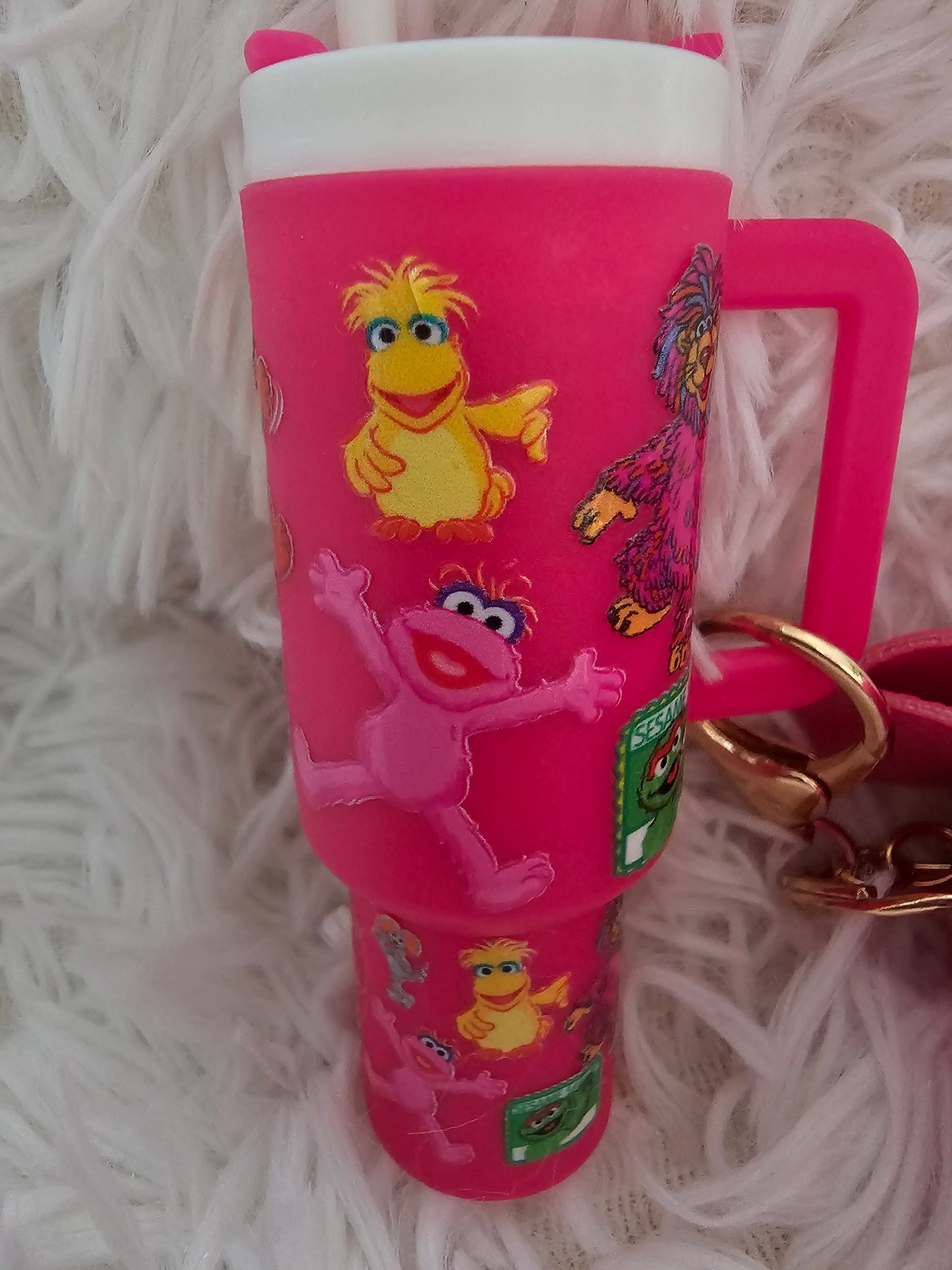 Sesame Street inspired mini tumbler keychain