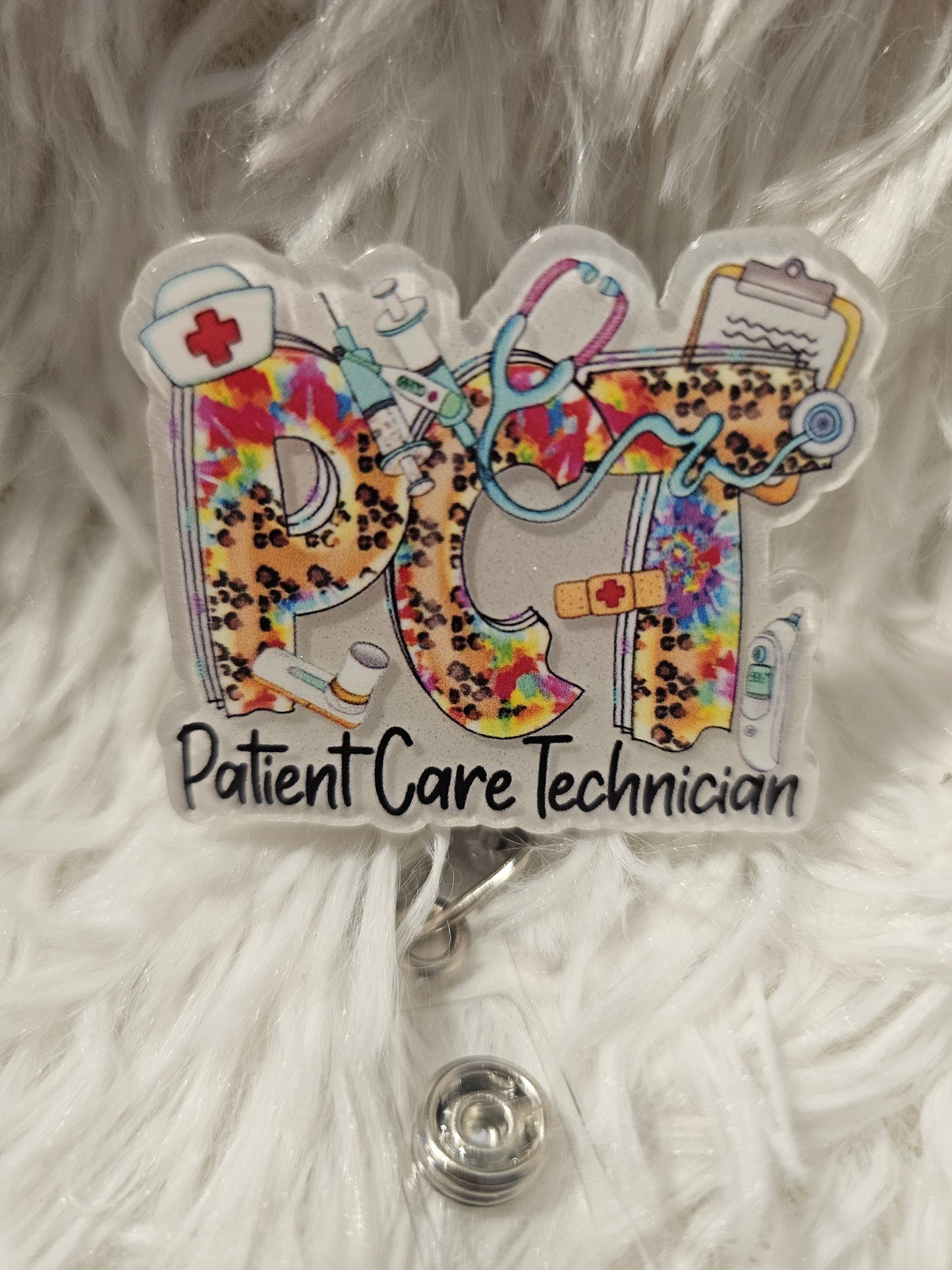 PCT Badge Reel – Patient Care Technician Pride