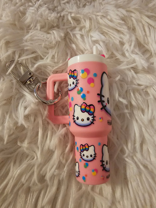 Hello Kitty Mini Tumbler Keychain