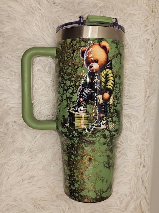 Dripped Out & Paid Up – 40oz Tumbler