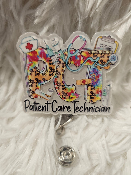 PCT Badge Reel – Patient Care Technician Pride