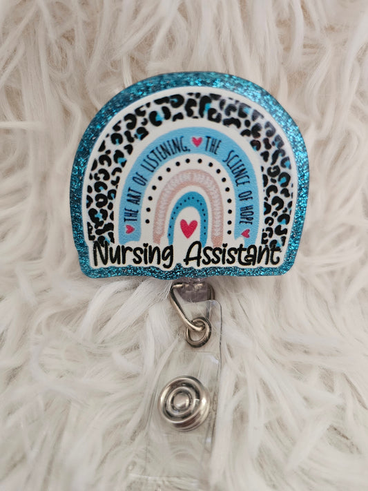 Nursing Assistant Rainbow Badge Reel