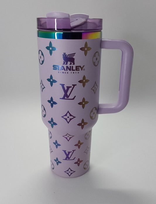40oz purple designer inspired tumbler
