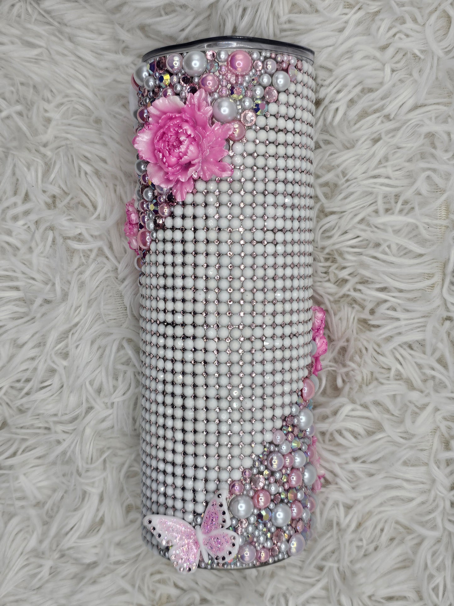 🦋 Butterfly Pearl Luxe Tumbler (One of One)